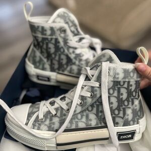 Dior High-Top Sneakers - White and blue